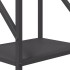 Leñero negro 34x25x100 cm Acero laminado en