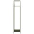 Leñero verde oliva 40x25x120 cm Acero laminado en