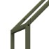 Leñero verde oliva 40x25x120 cm Acero laminado en