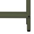 Leñero verde oliva 40x25x120 cm Acero laminado en