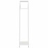 Leñero blanco 40x25x120 cm Acero laminado en
