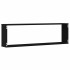 Estantes cúbicos de pared 4 uds roble negro 100x15x30