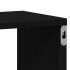 Estantes cúbicos de pared 4 uds roble negro 100x15x30