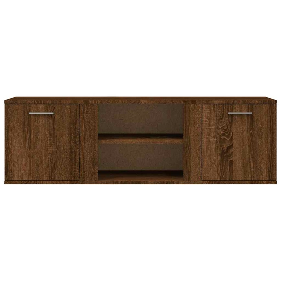 Mueble de TV madera de ingeniería marrón roble 120x34x37