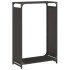 Leñero negro 60x28x90 cm Acero laminado en