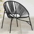Silla de jardín con forma de huevo de ratán sintético
