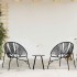 Silla de jardín con forma de huevo de ratán sintético