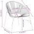 Silla de jardín con forma de huevo de ratán sintético