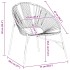 Silla de jardín con forma huevo ratán sintético naranja y