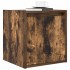 Mesillas de noche de pared 2 uds roble ahumado 38x34x40