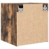Mesillas de noche de pared 2 uds roble ahumado 38x34x40