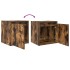 Mesillas de noche de pared 2 uds roble ahumado 38x34x40