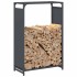 Leñero antracita 60x28x90 cm Acero laminado en