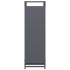 Leñero antracita 60x28x90 cm Acero laminado en