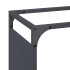 Leñero antracita 60x28x90 cm Acero laminado en