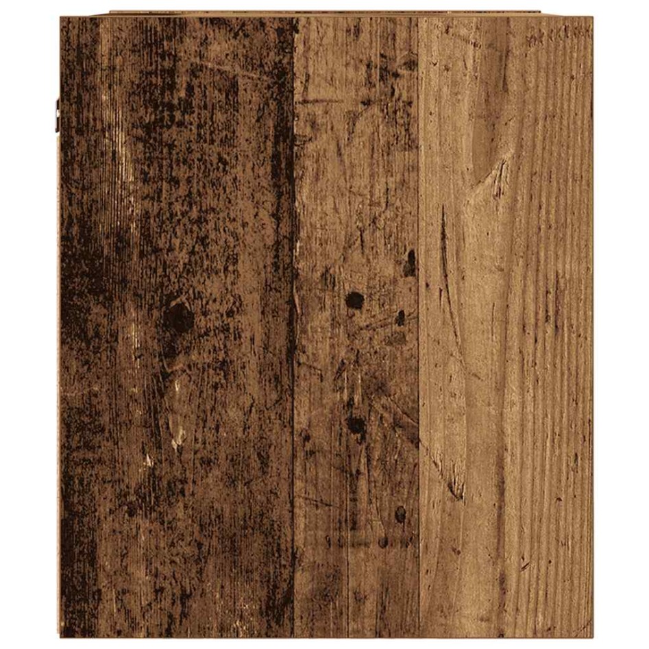 Mesillas de noche de pared 2 uds madera vieja 38x34x40