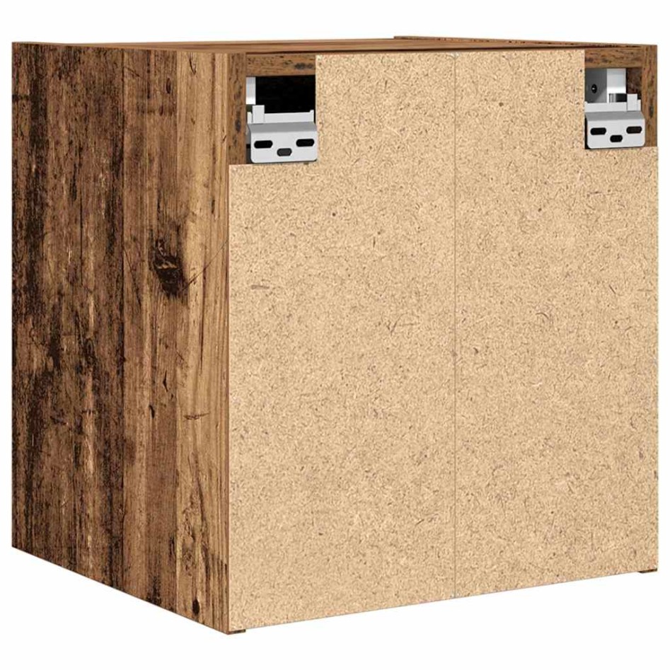 Mesillas de noche de pared 2 uds madera vieja 38x34x40