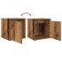 Mesillas de noche de pared 2 uds madera vieja 38x34x40