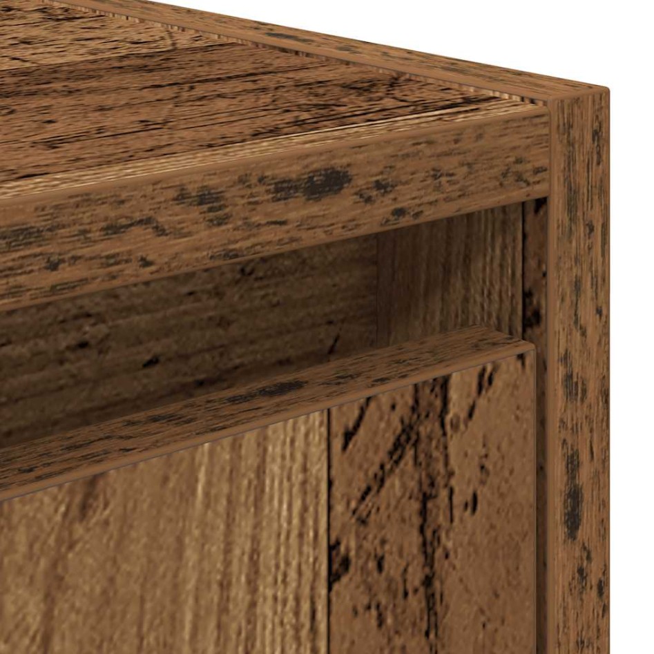 Mesillas de noche de pared 2 uds madera vieja 38x34x40