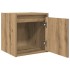 Mesitas de noche de pared 2 uds roble artisan 38x34x40