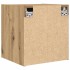 Mesitas de noche de pared 2 uds roble artisan 38x34x40
