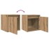 Mesitas de noche de pared 2 uds roble artisan 38x34x40