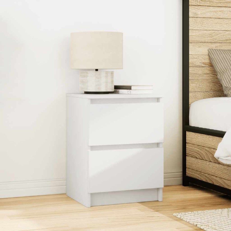 Mueble de TV de madera de ingeniería blanco 40x35x54