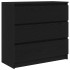 Aparador de madera de roble negro 80x35x76