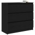 Aparador de madera de roble negro 80x35x76