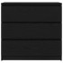 Aparador de madera de roble negro 80x35x76