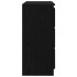 Aparador de madera de roble negro 80x35x76