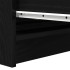 Aparador de madera de roble negro 80x35x76