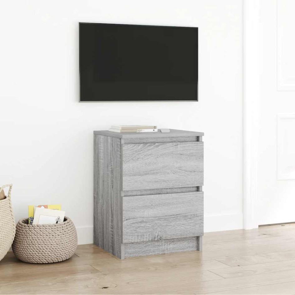 Mueble de TV Sonoma gris 40x35x54 cm Madera de