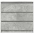 Aparador de madera de ingeniería gris hormigón 80x35x76