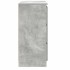 Aparador de madera de ingeniería gris hormigón 80x35x76