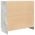 Aparador de madera de ingeniería gris hormigón 80x35x76