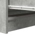 Aparador de madera de ingeniería gris hormigón 80x35x76