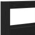 Cabecero de cama con LED roble negro 140x17x102