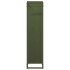 Leñero verde oliva 25x25x100 cm Acero laminado en