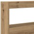 Cabecero de cama con LED roble artesanal 160x17x102