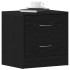 Mesilla de noche roble negro 40x30x40 cm madera de
