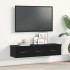 Armario de pared roble negro 88x26x18,5 cm madera de