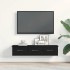 Armario de pared roble negro 88x26x18,5 cm madera de