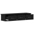 Armario de pared roble negro 88x26x18,5 cm madera de