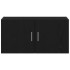 Armario de pared de madera ingeniería roble negro 80x39x40