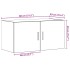 Armario de pared de madera ingeniería roble negro 80x39x40