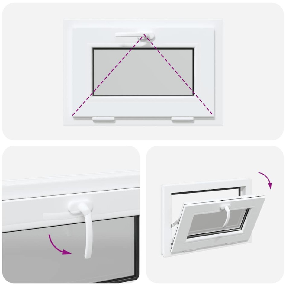 Ventana de sótano RISOR 60x40 cm oscilobatiente 3