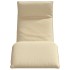 Tumbona plegable beige 175x54x8,5 cm Tejido