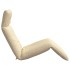 Tumbona plegable beige 175x54x8,5 cm Tejido