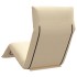 Tumbona plegable beige 175x54x8,5 cm Tejido